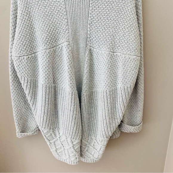Sam Edelman Open Front Knit Cardigan Gray Sz Medium - Picture 9 of 9